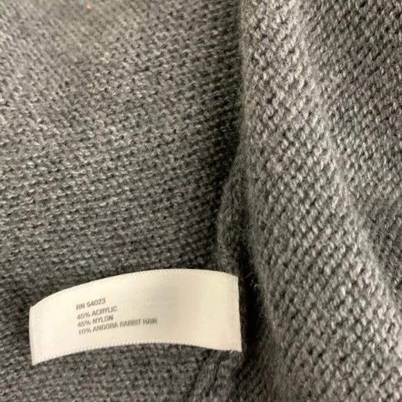 Gap Size XL Angora Grey Cardigan Open Sweater - Picture 5 of 6